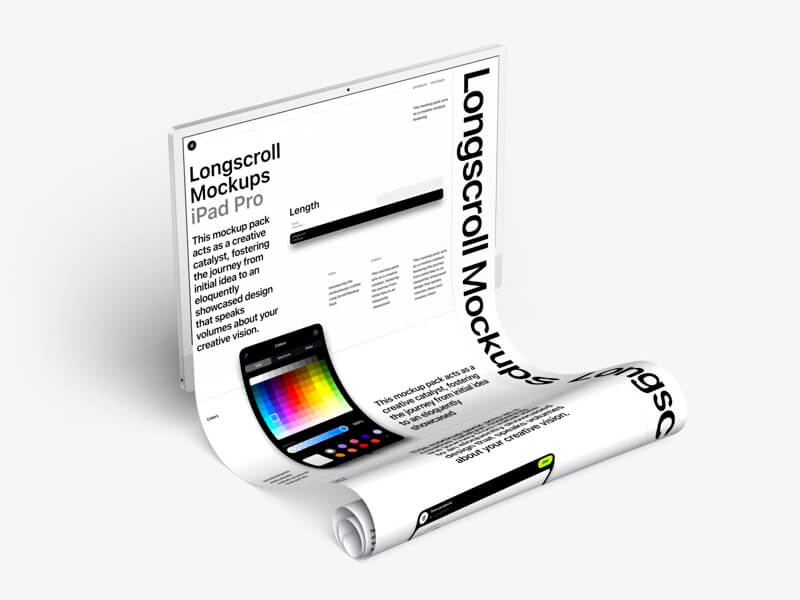 iMac 24 Longscroll Mockup, 03