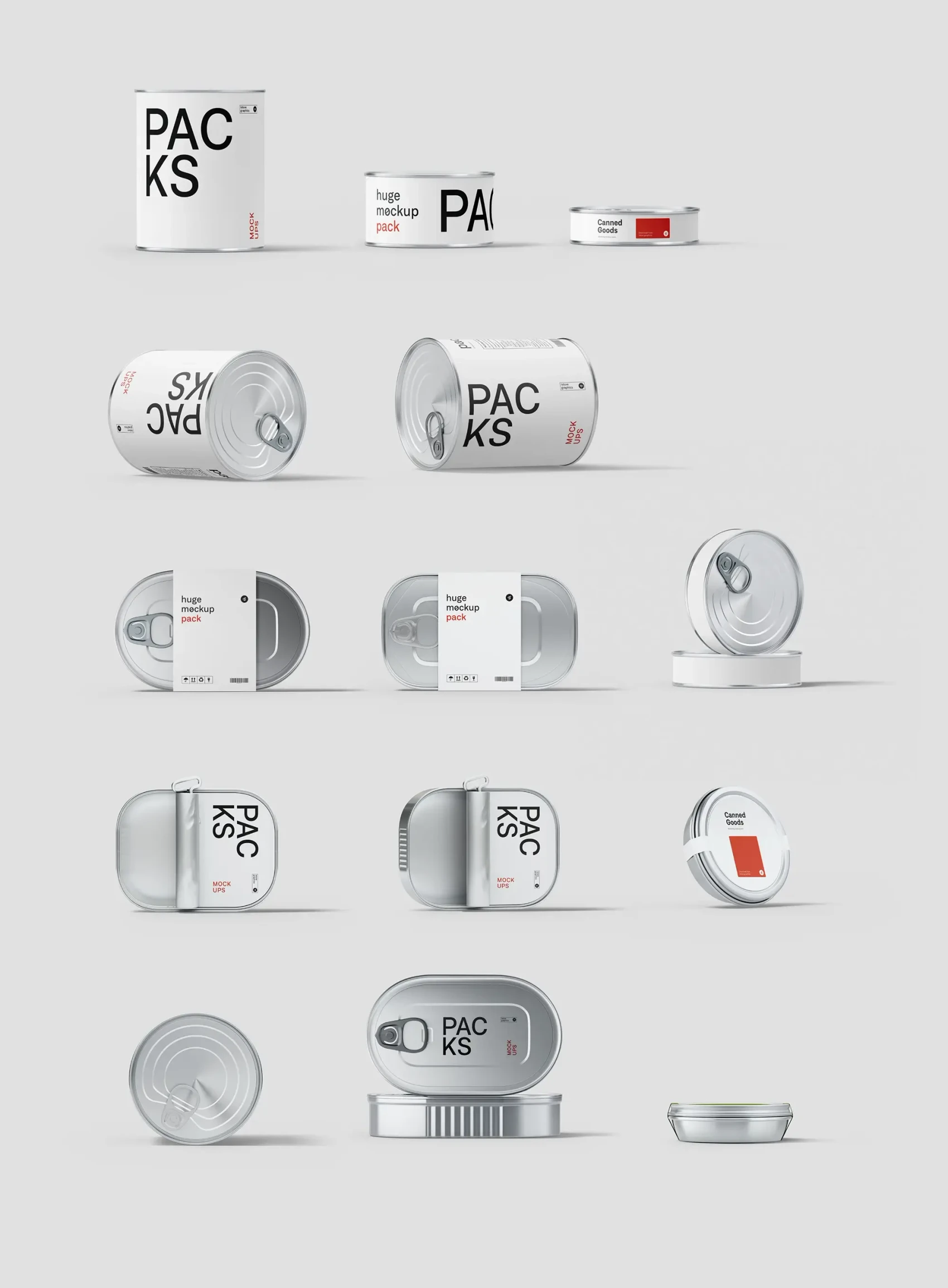 Tin Boxes and Canned Goods Mockups 5