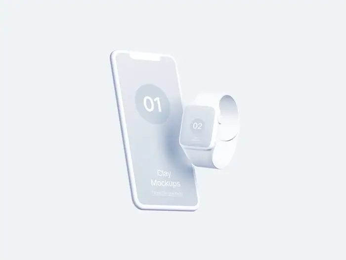 Watch Clay Mockups, 01
