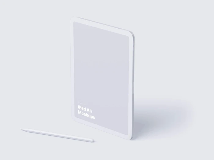 iPad Air (2020) Clay Mockups, 04