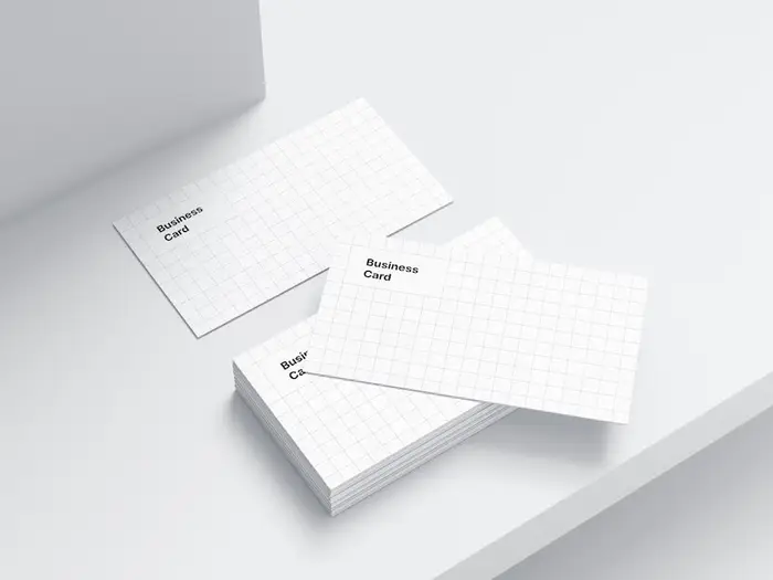 Business Card Mockups, US-Angled, 07