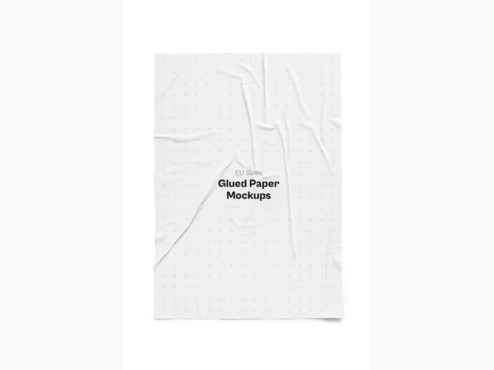 Glued Paper Mockup, EU Glossy, 10