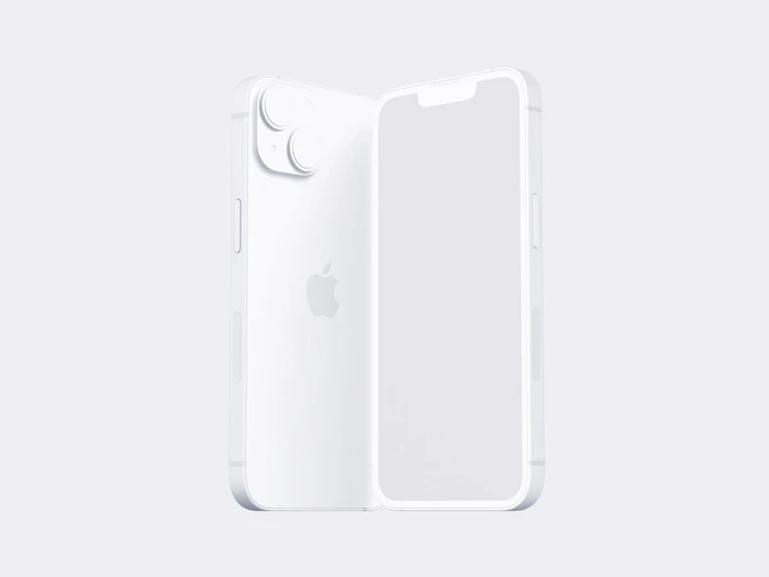 iPhone 14 Clay Mockup, 04