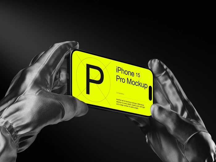 P-Mockups, iPhone 15 Pro, 08