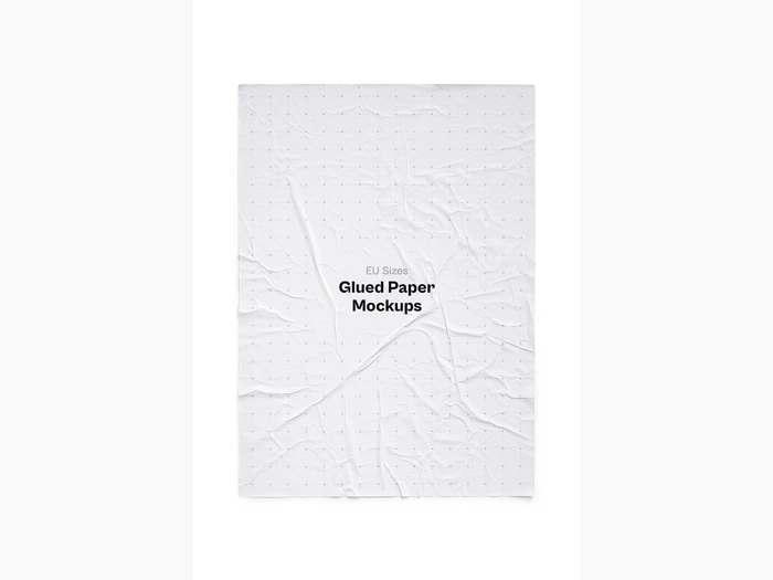 Glued Paper Mockup, EU Glossy, 04