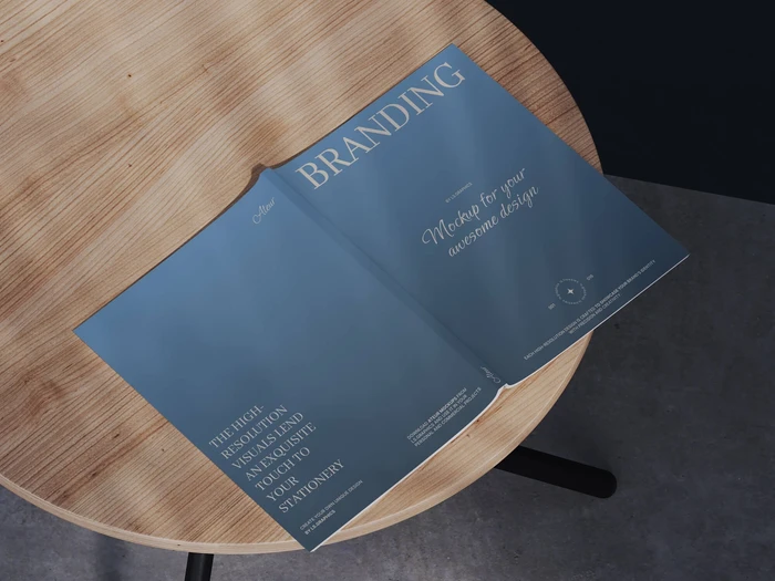 Ateur, Opened Magazine Mockup, US, 12