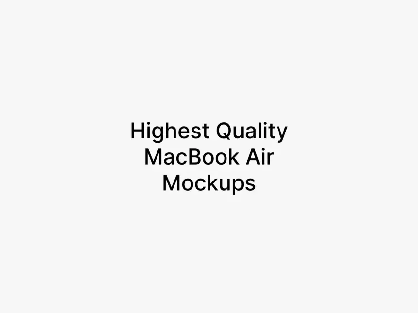 MacBook Air (M2) Mockups 2