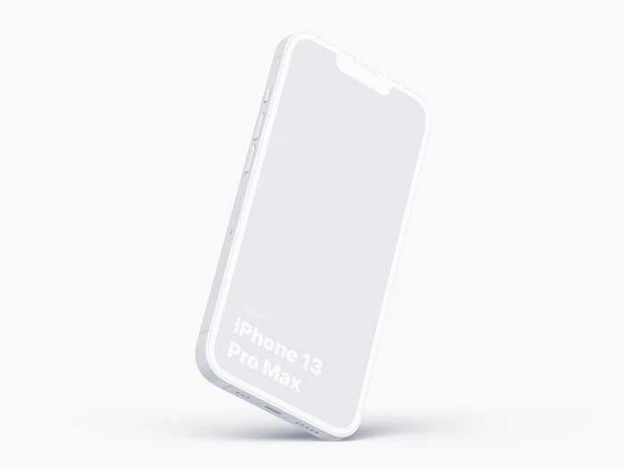 iPhone 13 Pro Clay Mockups: 03