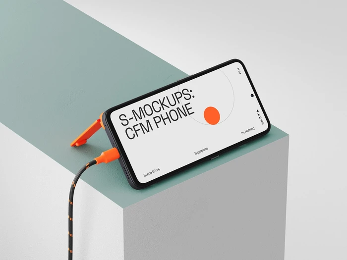 S-Mockup, CMF Phone Mockup, Scene 02
