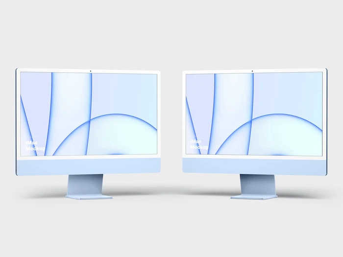 iMac 24-inch Mockups, 09