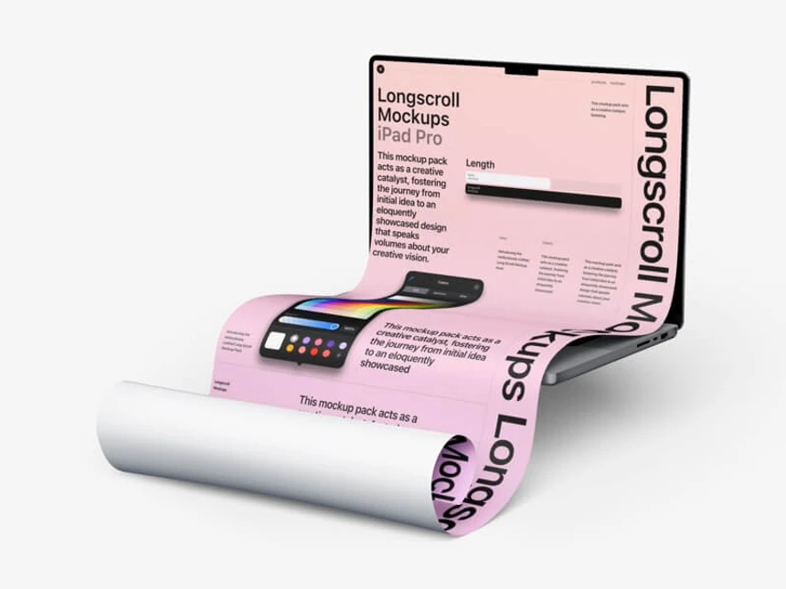 MacBook 16 Pro Longscroll Mockups 4