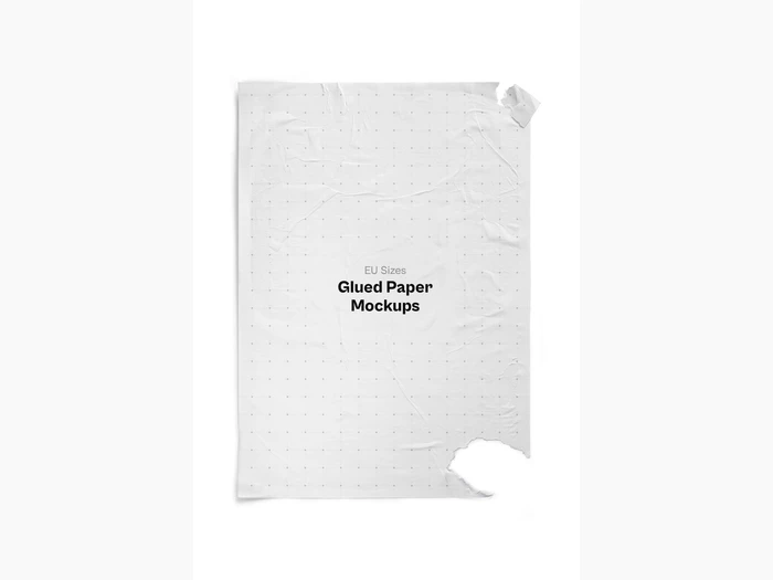 Glued Paper Mockup, EU, 04