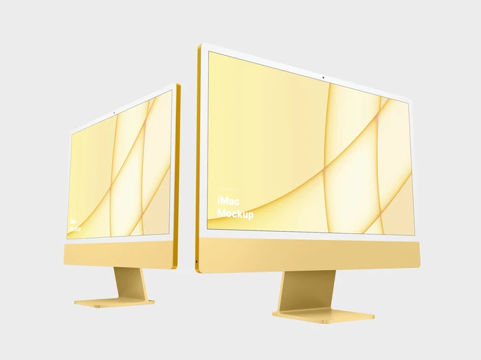 iMac 24-inch Mockups, 05