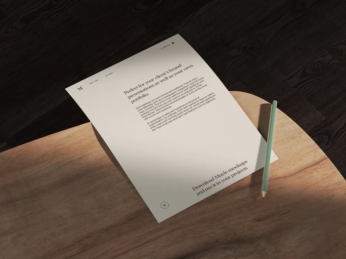Muele, Paper Mockup and Pencil, EU, Scene 13