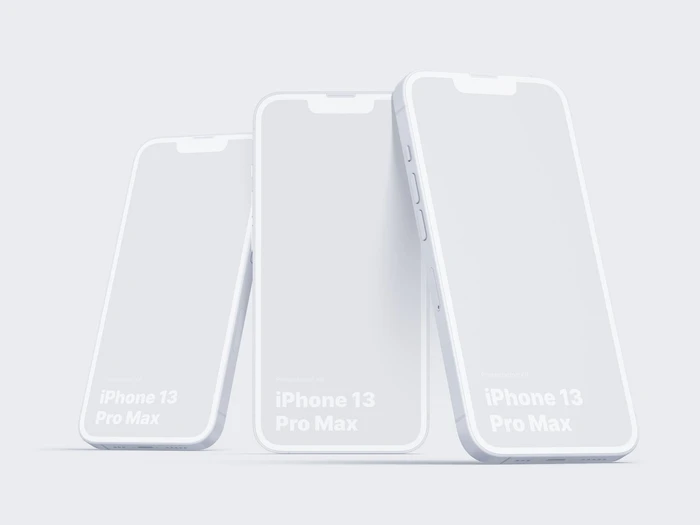iPhone 13 Pro Clay Mockups: 07