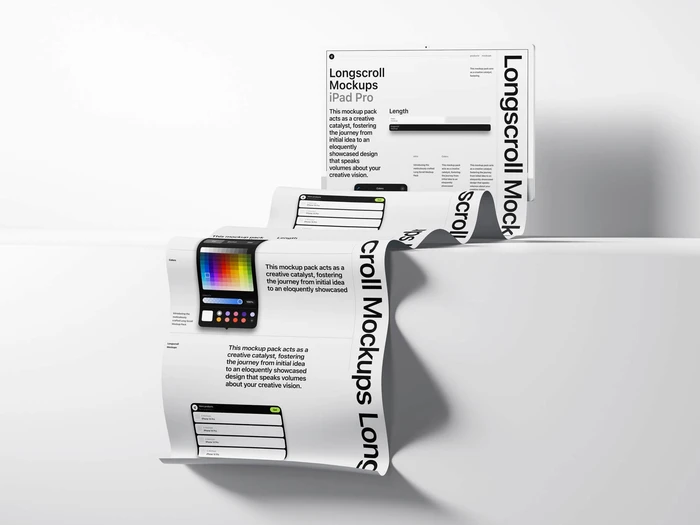 iMac 24 Longscroll Mockup, 07