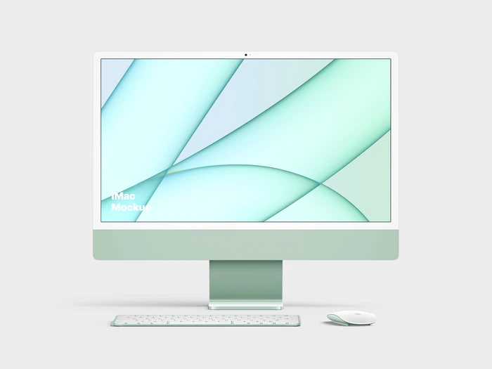 iMac 24-inch Mockups, 01