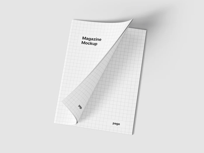 Magazine Mockup, EU Portrait, 03