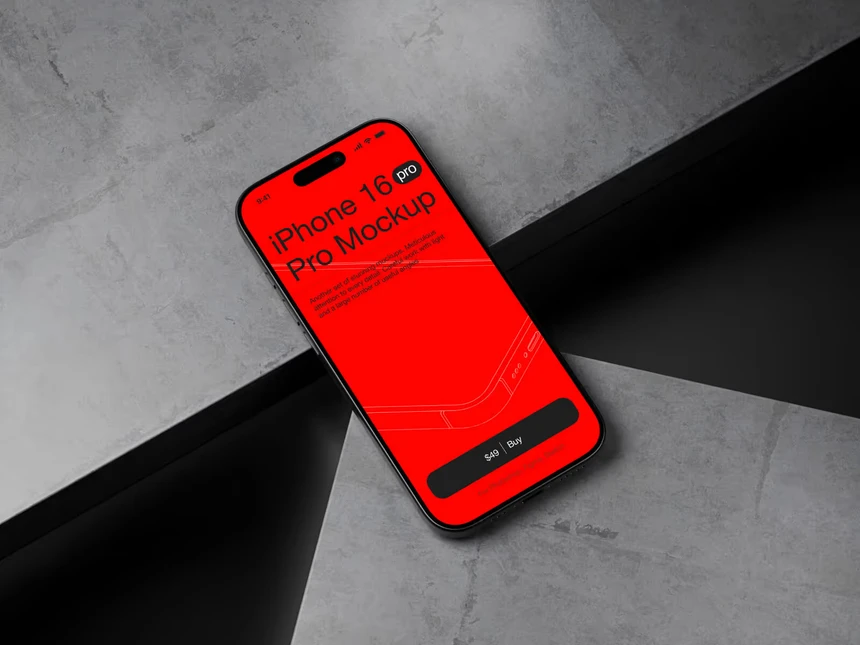 U-Mockups: iPhone 16 Pro 5