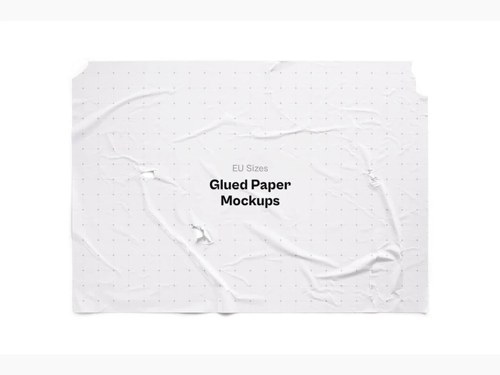 Glued Paper Mockup, EU Glossy, 26