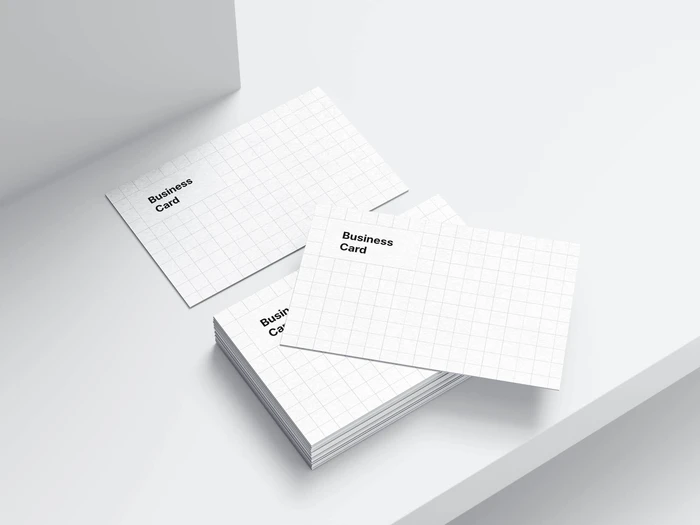 Business Card Mockups, EU-Angled, 07
