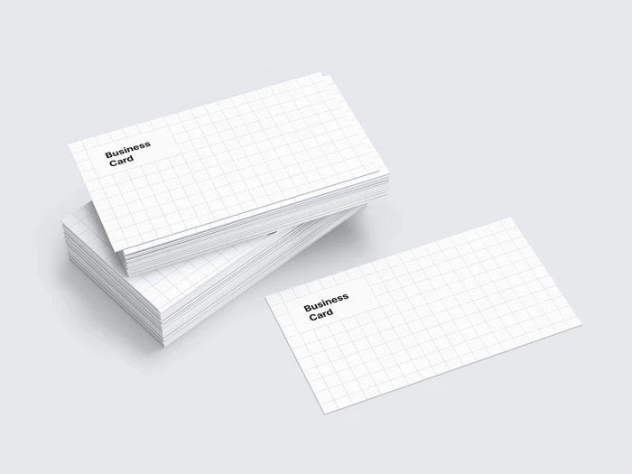 Business Card Mockups, US-Angled, 08