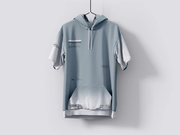 Hoodie hanging mockup, 04