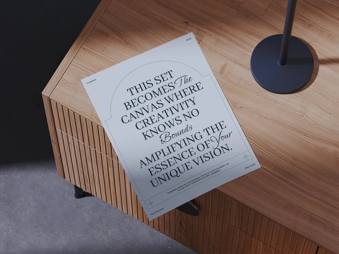 Ateur, A4 Paper Mockup, US, 02