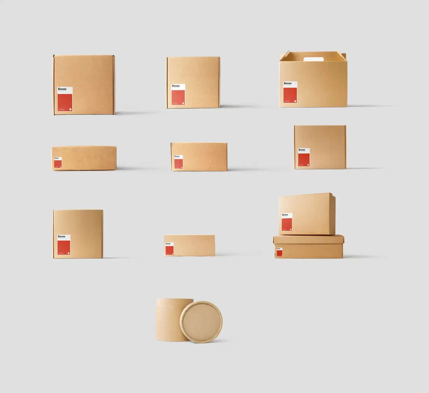 Kraft Box Mockups 4