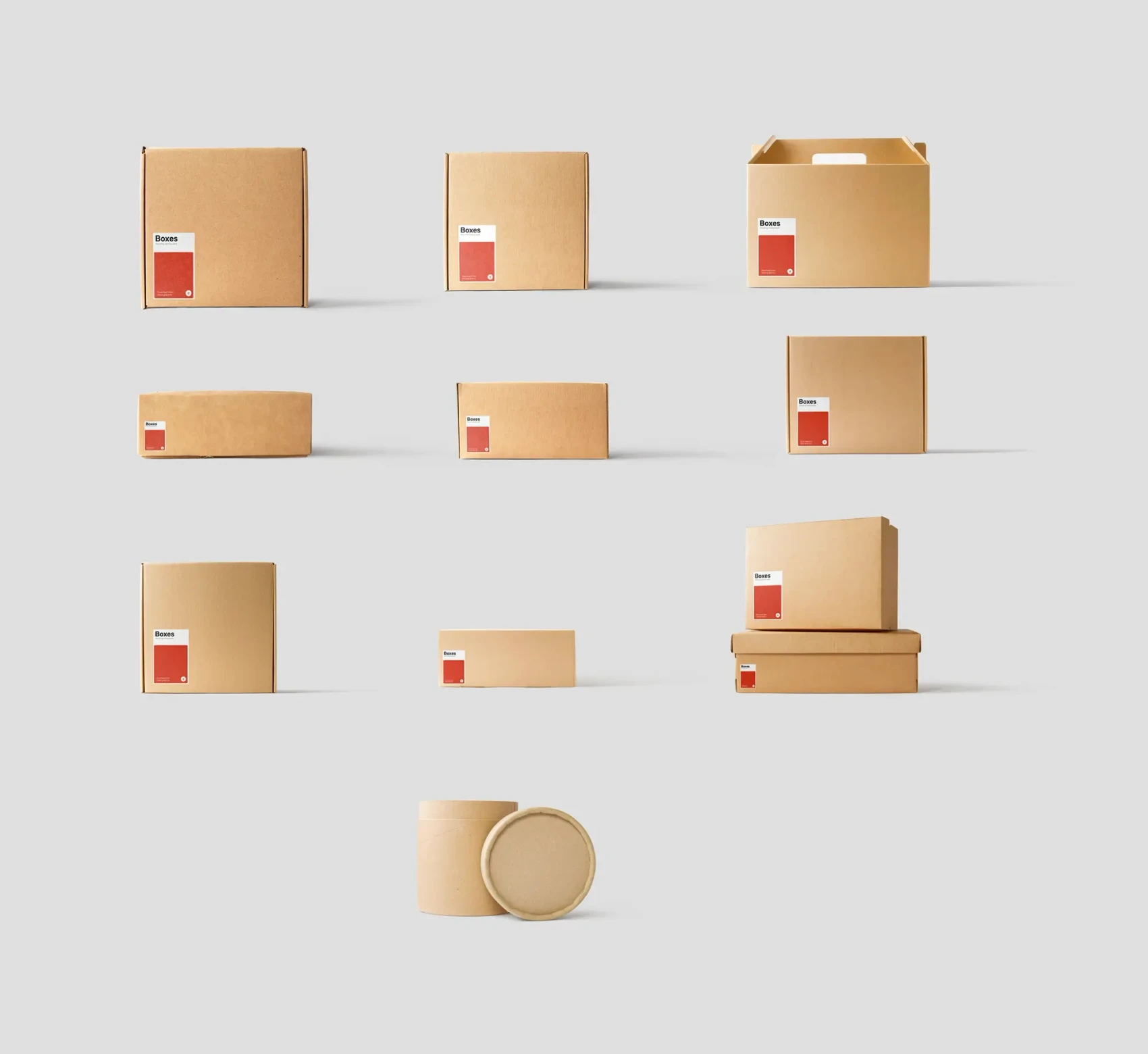 Kraft Box Mockups 4