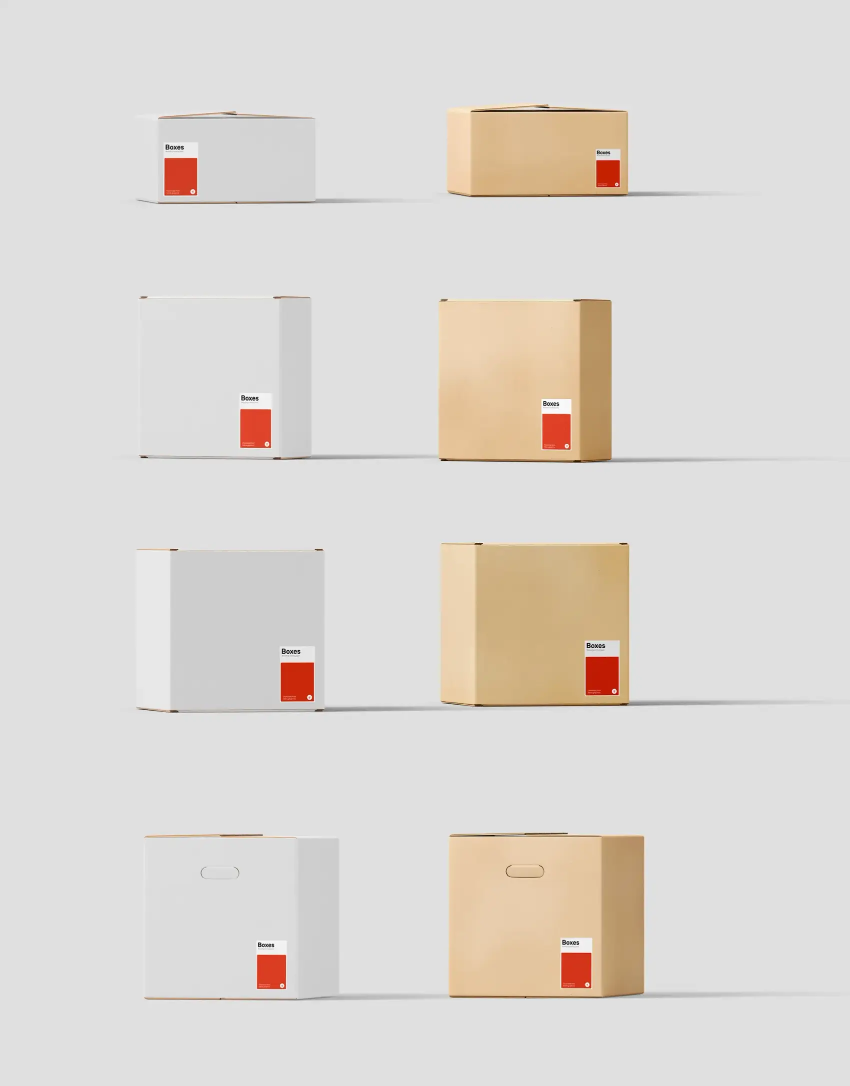 Kraft Box Mockups 1