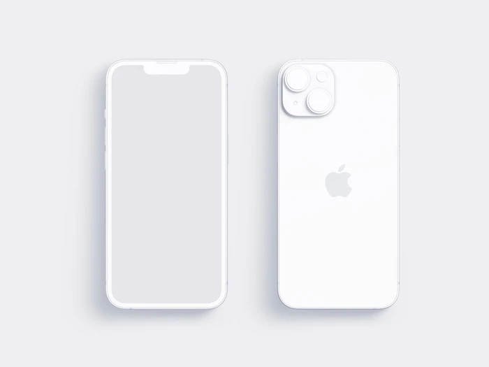 iPhone 14 Clay Mockup, 11