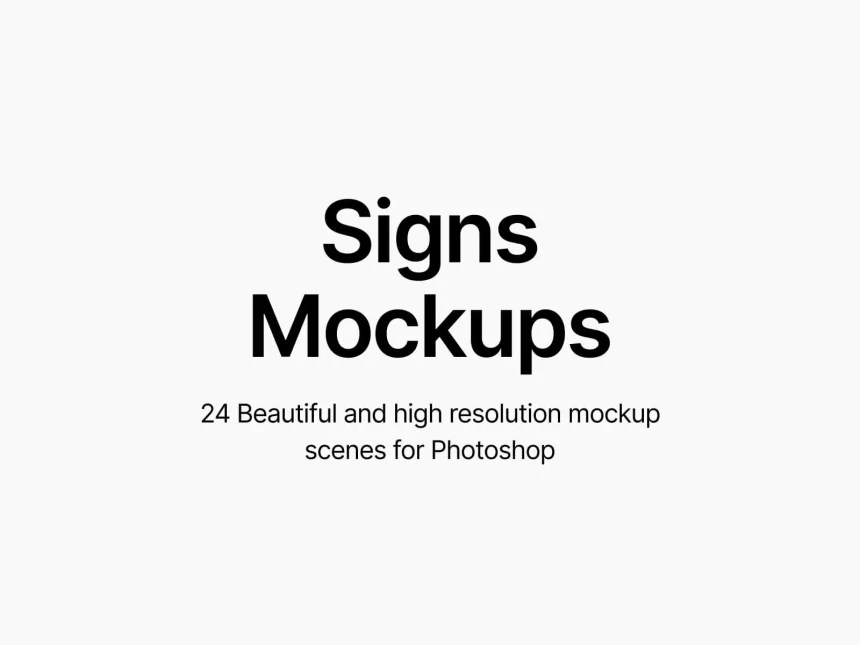 Signs Mockups 2