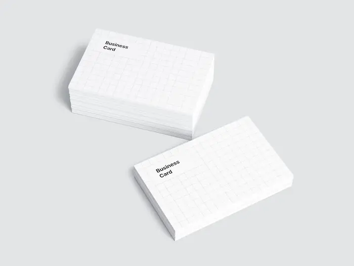 Business Card Mockups, EU-Angled, 18