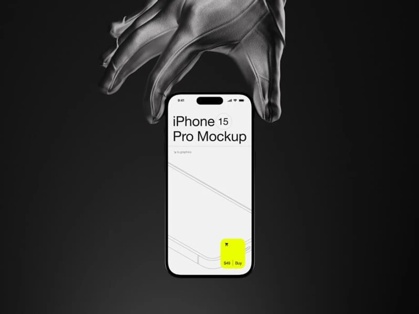 P-Mockups: iPhone 15 Pro 13