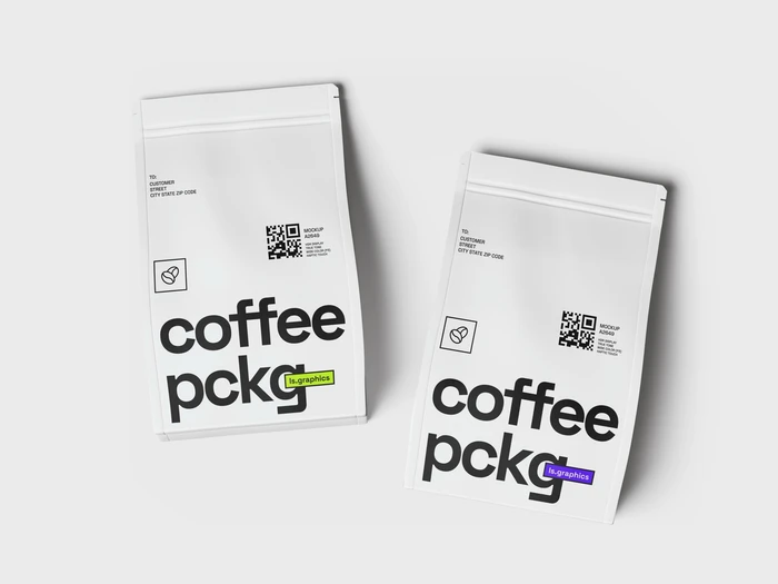 Coffee Bag Mockups, Scene 05