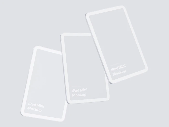 iPad Mini Clay Mockups, 08