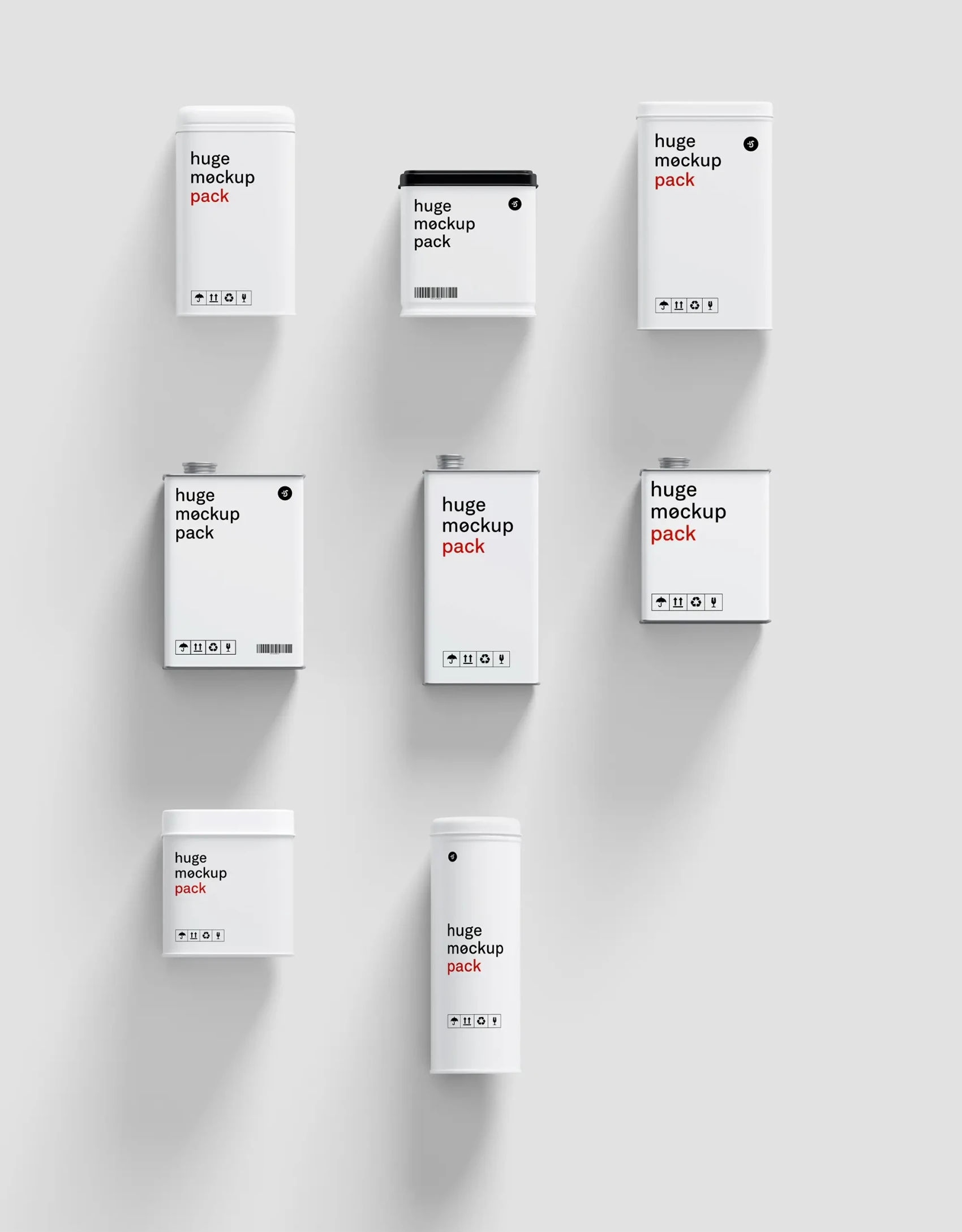 Tin Boxes and Canned Goods Mockups 7