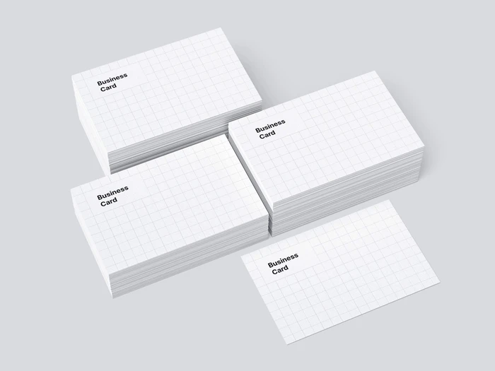 Business Card Mockups, EU-Angled, 17