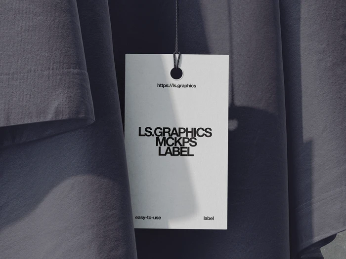 Sophisticated Label Tag Mockup