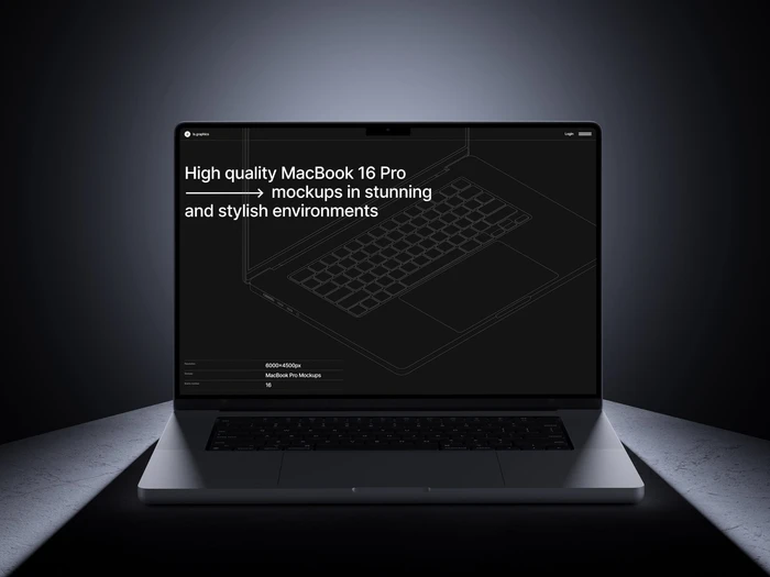 B-Mockups: Macbook Pro, 08