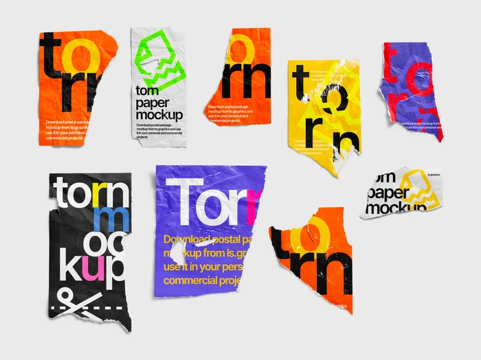 Torn Textured Pieces