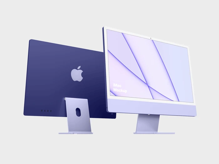 iMac 24-inch Mockups, 13