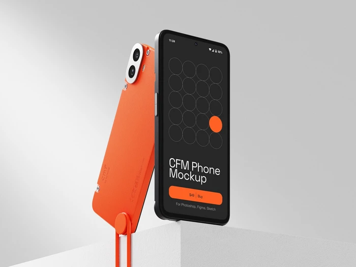 S-Mockups, CMF Phone Mockup, Scene 01