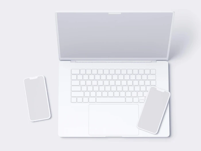 Apple Mockups Bundle, Clay, 12