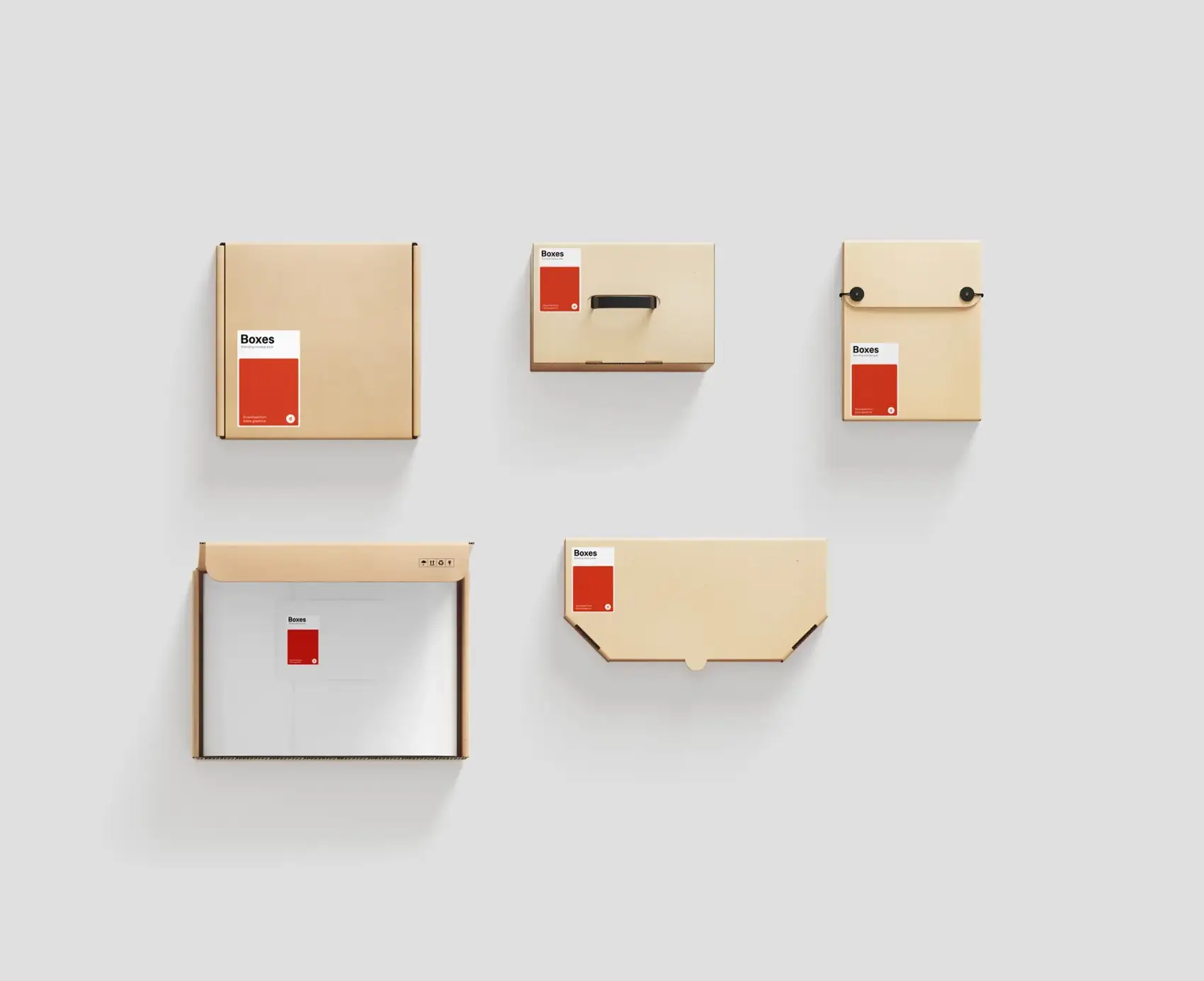 Kraft Box Mockups 6