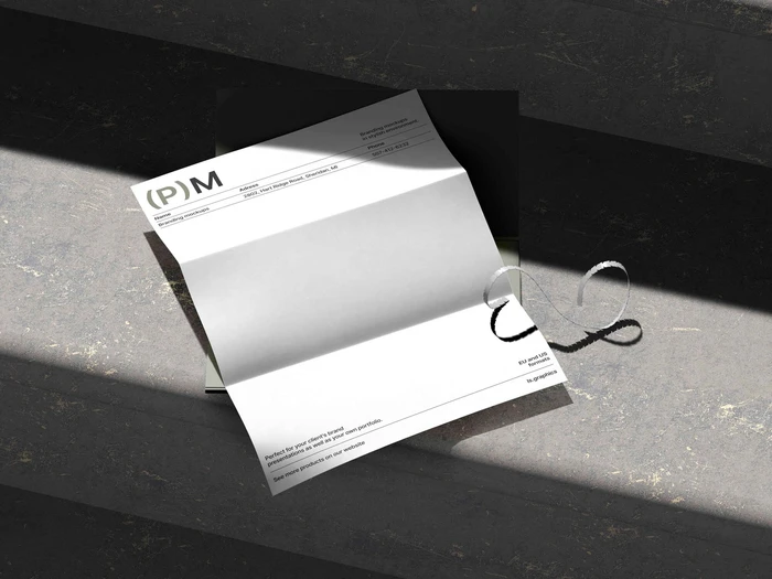 Oisin, A4 Paper Mockup with Amazing Concrete Backdrop, US, 08