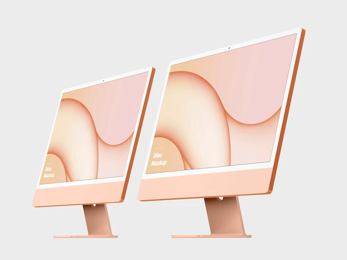 iMac 24-inch Mockups, 11