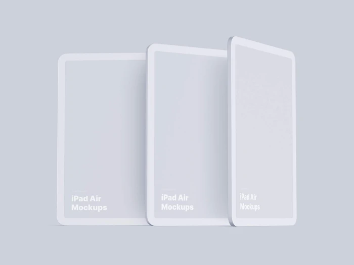 iPad Air (2020) Clay Mockups, 08