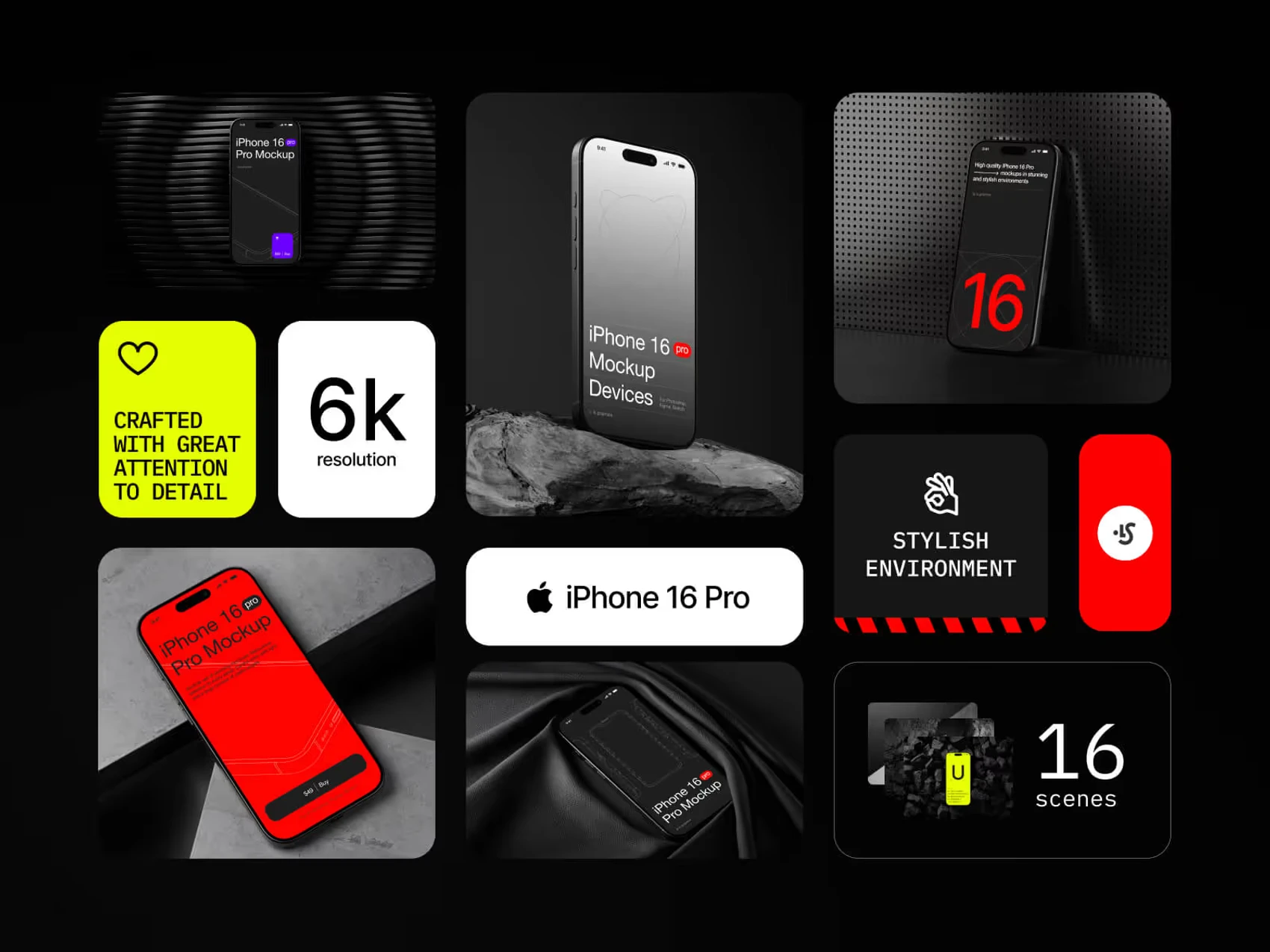 U-Mockups: iPhone 16 Pro 2